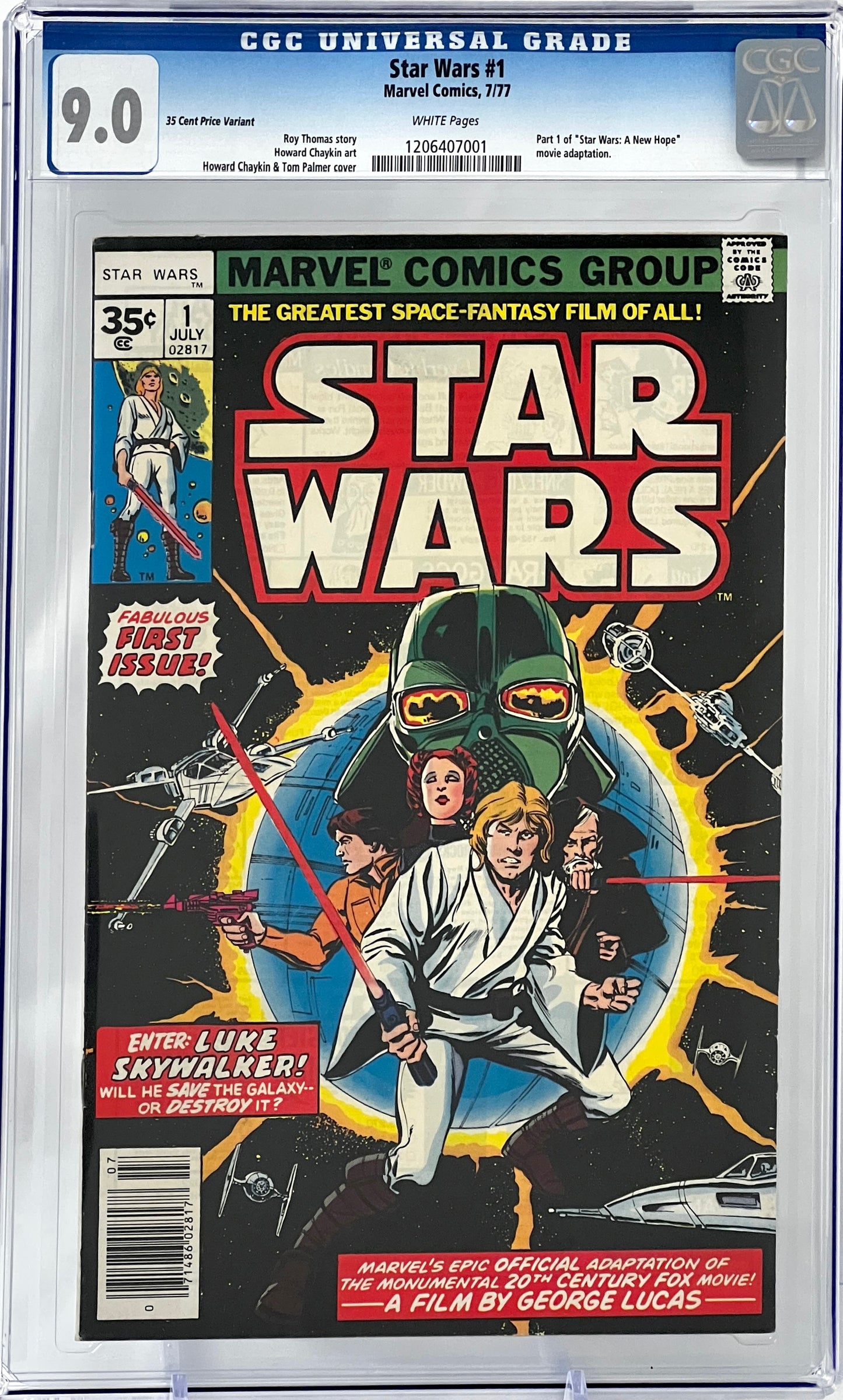 Star Wars #1 9.0 35 cent price variant