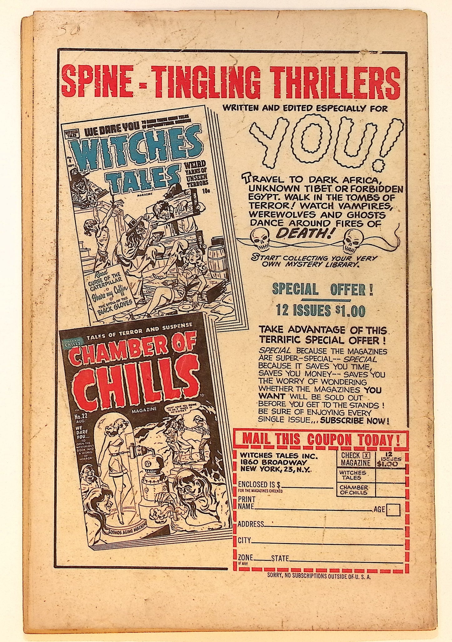 Chamber of Chills 1951 #23 3.5
