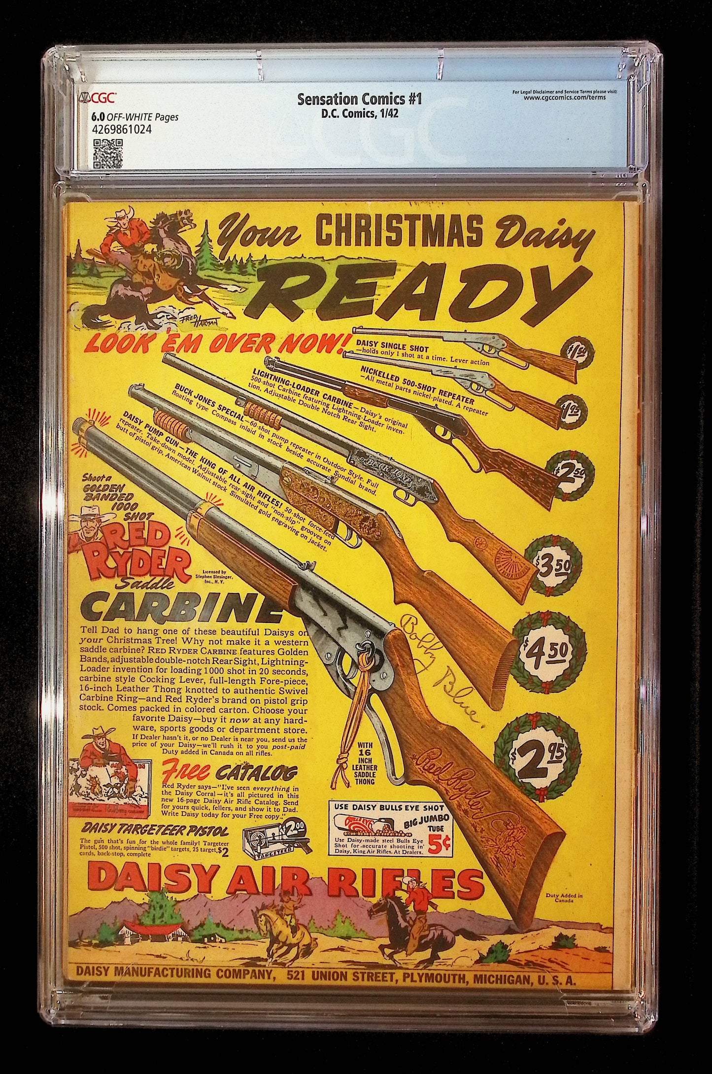 Sensation Comics 1942 #1 6.0 Bobby Blue Collection