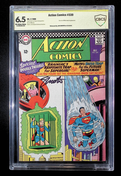 Action Comics (1938) #339 CBCS 6.5 Signed by Jim Shooter